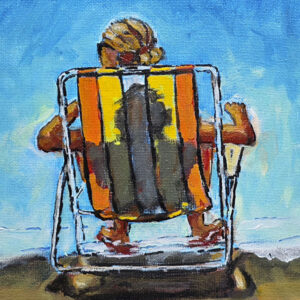Lille "happy art" maleri -